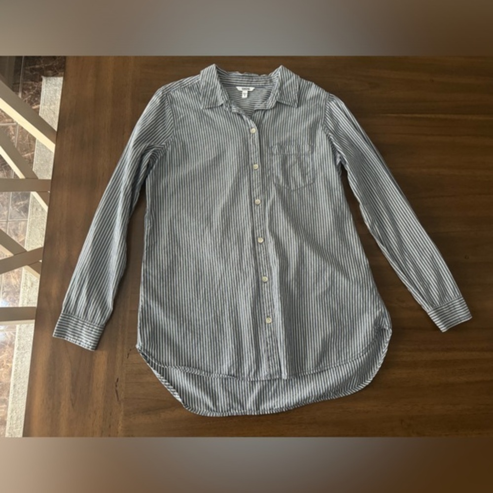 Sonoma Striped Cotton Shirt Size Small